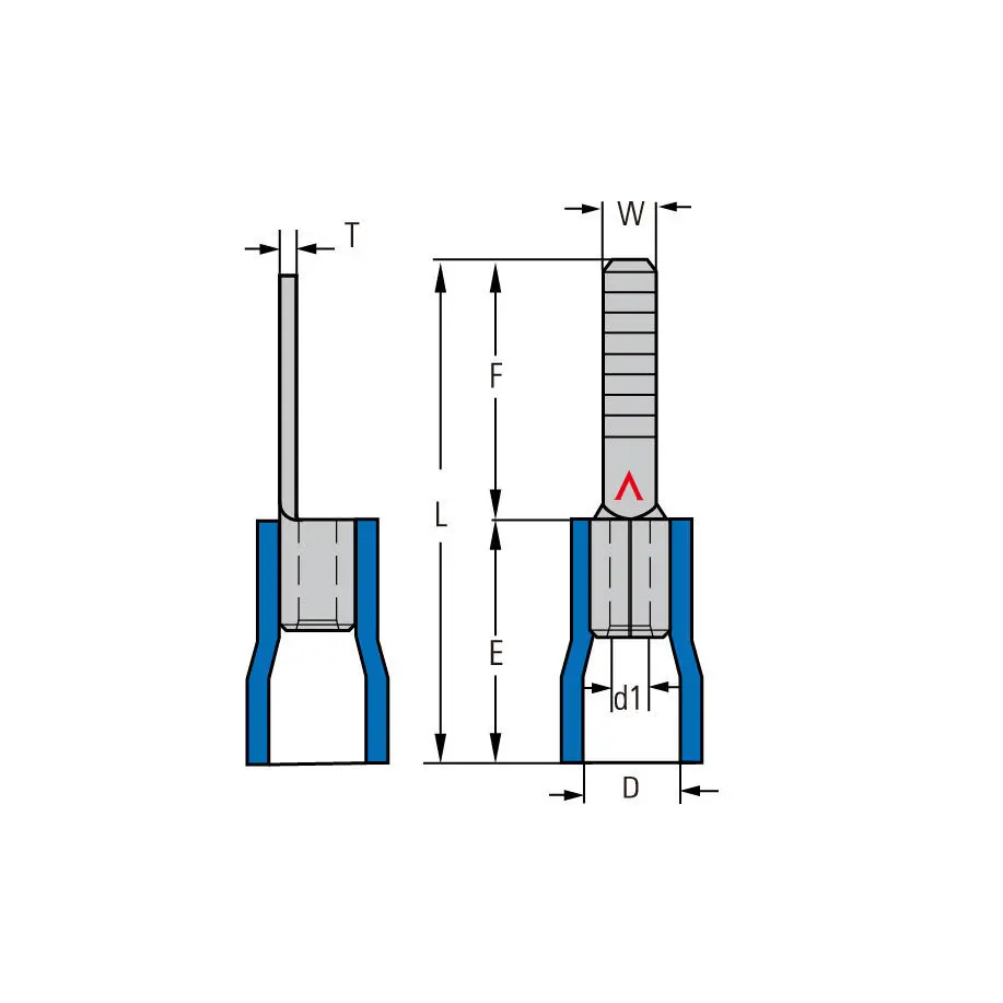 Terminal Blade Installation Vinyl-Insulated Blade Terminals(Non-Brazed Seam)-Blade Terminals-Airic